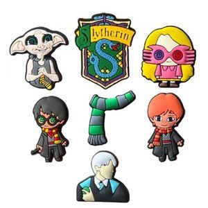 *NEW - 7-pcs*  MAGICAL Harry Potter Shoe Charms for Your Crocs (Assort. F)
